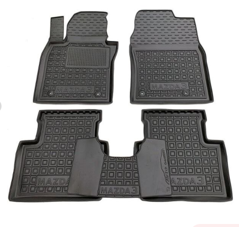 коврики салона Mazda 3 IV 2019-> борт 2,5см, с перемычкой
