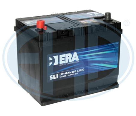 Аккумулятор - ERA SLI, 68Ah, EN 550, 261x175x220 (ДхШхВ), левый "+", 6СТ-68 Аз