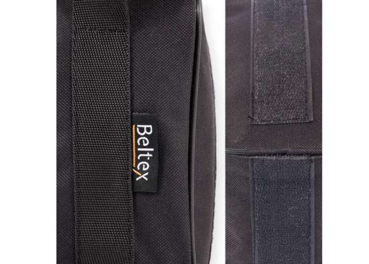 сумка для домкрата гидравлического бутылочного 10-16т черная 110х220х140мм BX37102 - зображення 3