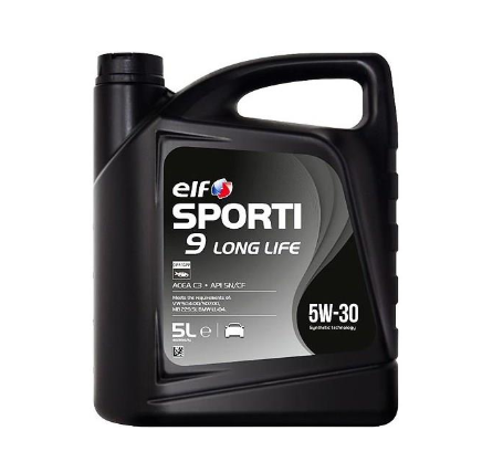 Моторна олива Elf Sporti 9 LONGLIFE / 5W30 / 5л. / (ACEA C3, API SN/CF, VW 504.00/507.00 )