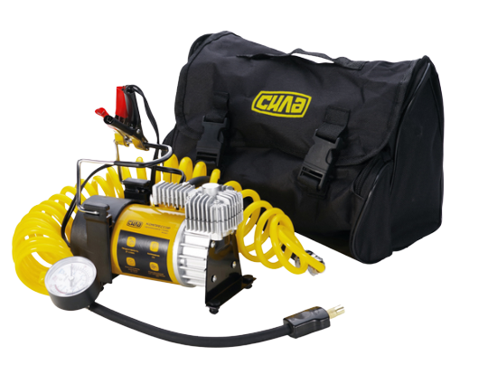 компрессор Сила 10атм/37л/5м шланг спирал с ман/клемы/сумка