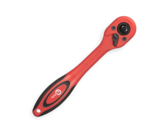 трещетка с квадратом   1/4" 72 зуба 150 мм CrV Intertool PROFI HT-2111 - зображення 2