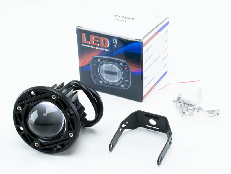 фара дополнительная LED  круглая  75х50 (Дм/Ш) 50W