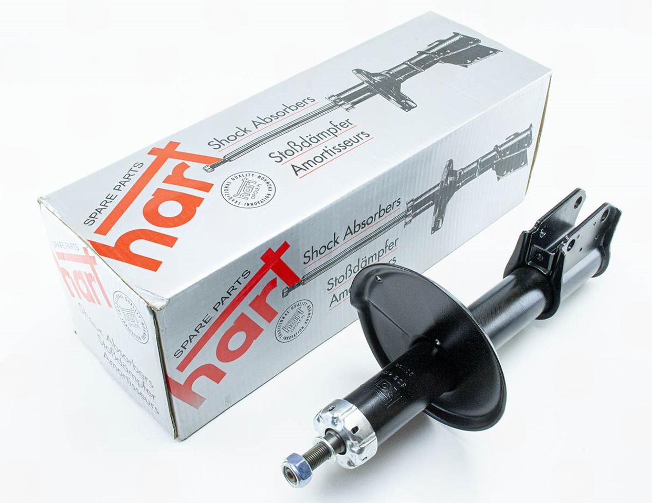 амортизатор пер. Renault Clio I (масло) (54mm) 90->  (HART)