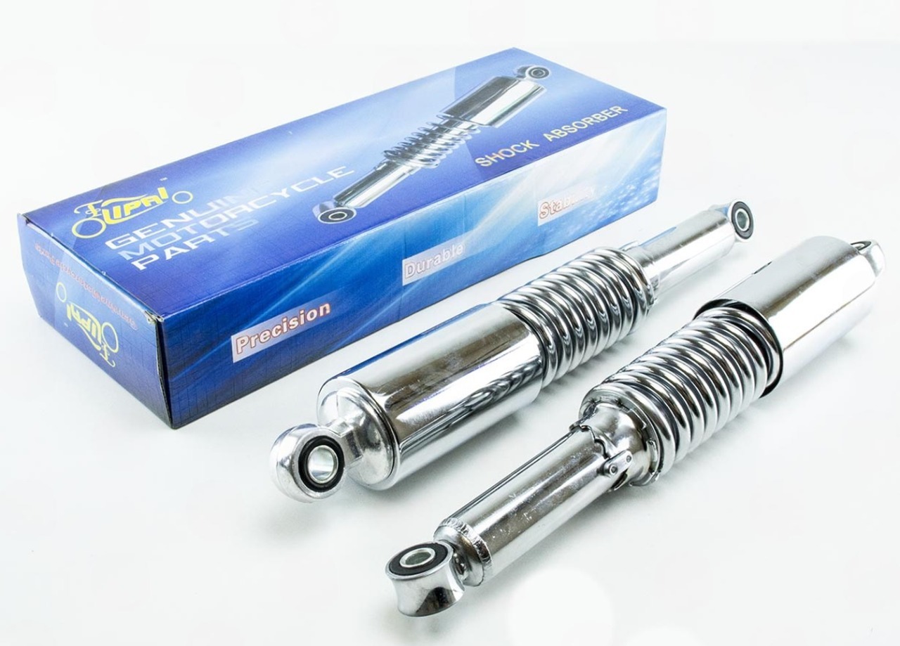 амортизатор задний DELTA/Минск 340мм регулируемые длинный стакан хром (пара) LIPAI
