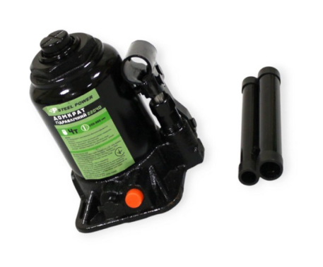 домкрат гидравл.  4Т  155-365мм  (коробка) двухштоковый Steel Power SPR 2204D - зображення 2