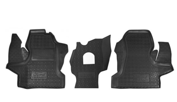 коврики салона Ford Transit 1986-1994 борт 2,5см, с перемычкой