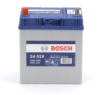 Аккумулятор BOSCH  40Ач 330А S4 ASIA (B19) (0) (2 года гар) т.к
