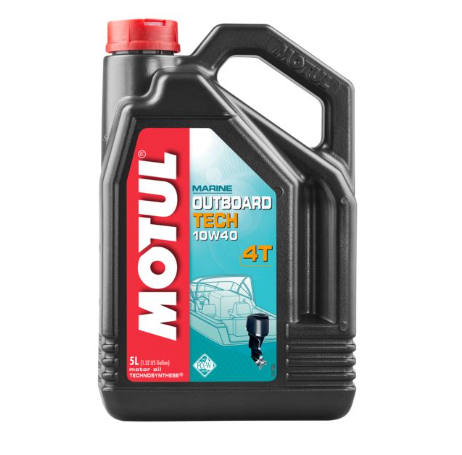 масло Motul 4T Outboard Tech 10W-40 для подвесных лодочных двигателей (5л)