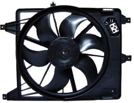 вентилятор радиат.электрич. Logan 08-->/Duster с конд. (EuroEx) EX-RF50769AC