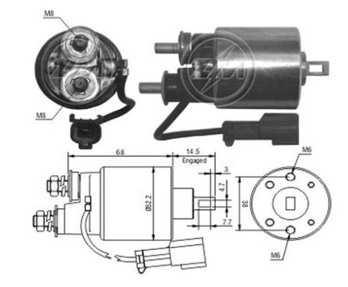 Втягивающее реле стартера