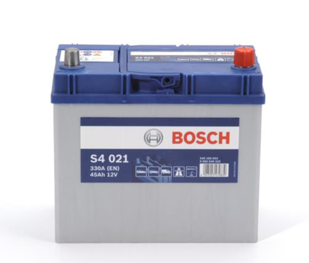 Аккумулятор Bosch (J) S4 Silver 45Ah, EN 330 правый "+" 238x129x227 (ДхШхВ) Japan