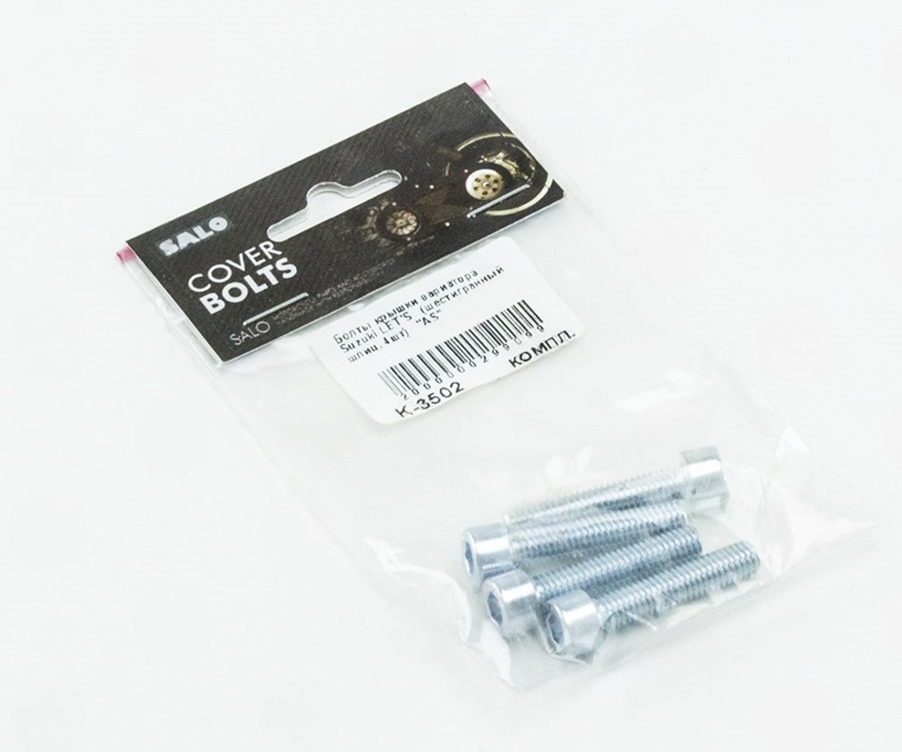 болты крышки вариатора SUZUKI LETS (шестигранный шлиц 4шт)