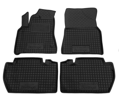 коврики салона Citroen Berlingo II, Peugeot Partner II 2008-2018  борт 2,5см