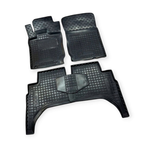 коврики салона Mitsubishi L 200 2013-> (длинная база) борт 2,5см, с перемычкой