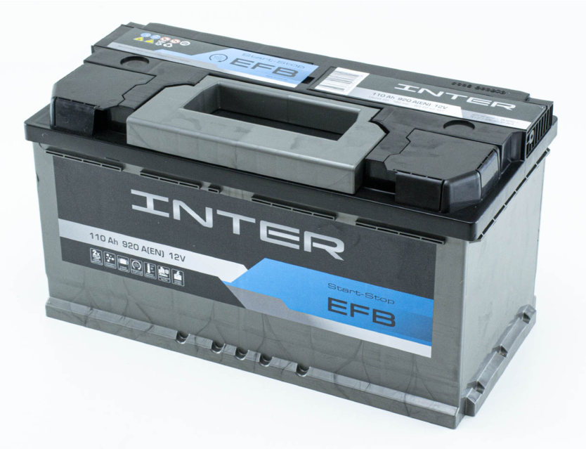 Аккумулятор  INTER 110Ач 920A EFB (L5) (0) Евро правый +