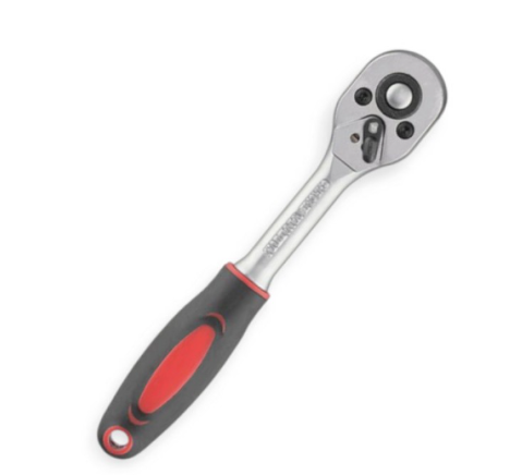 трещетка с квадратом   1/4" 24 зуба 150 мм CrV Intertool HT-2104 - зображення 2