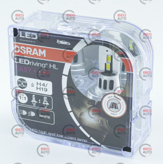 лампа LED H4/H19 12V-24V 6500К RPL2  OSRAM*********