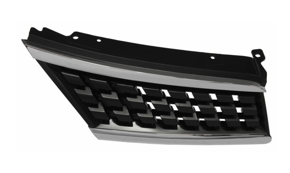 Решітка права чорна с хром.рамка HB