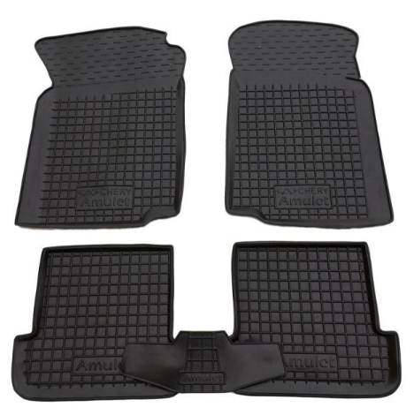 коврики салона Chery Amulet 2012-> борт 2,5см, с перемычкой