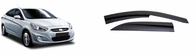 ветровик Hyundai Accent сед 2010-2017 (скотч) Sunplex