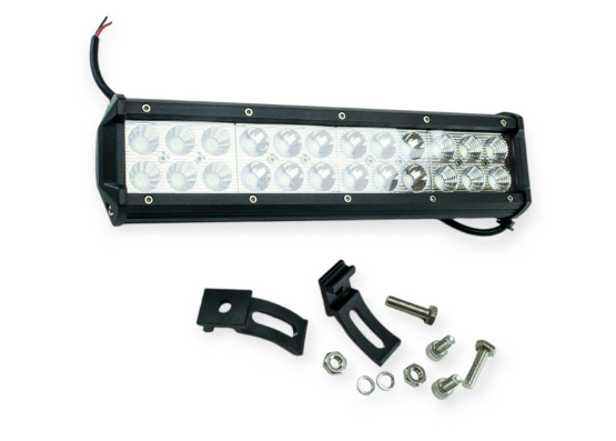 фара дополнительная LED  прямоуг. 300х75х60 (Д/В/Ш) 72W комбинированный CREE C-72W/S+F - зображення 1