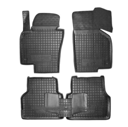 коврики салона VW Tiguan 2007-2015 борт 2,5см, с перемычкой