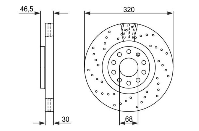 Гальмівний диск 0986479258 - зображення 2