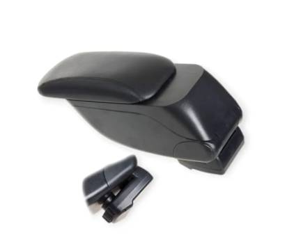 подлокотник - универсальный пластик/кожзам Vitol сдвижной черн/черн