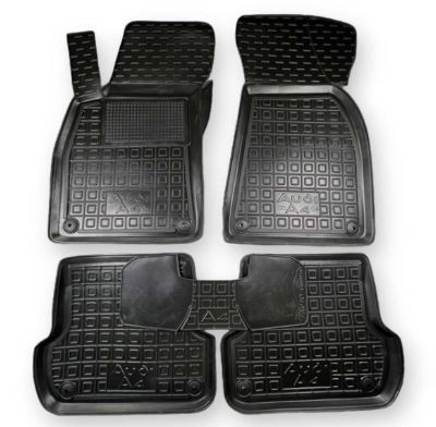 коврики салона Audi A4 (B6/B7) 2000-2008  борт 2,5см, с перемычкой