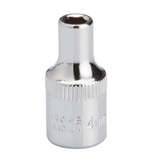 головка торцевая шестигранная 1/4"  4 мм CrV ET-0432 - зображення 2