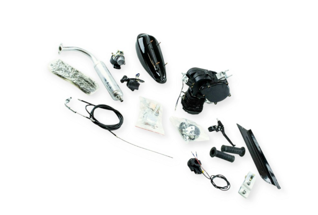 Двигун Дирчик веломотор 80сс без стартера (чорний) 81997 - зображення 2