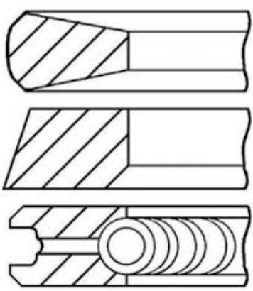 Комплект кілець на поршень