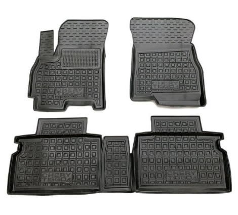 коврики салона Chery Tiggo 4 2018-> борт 2,5см, с перемычкой