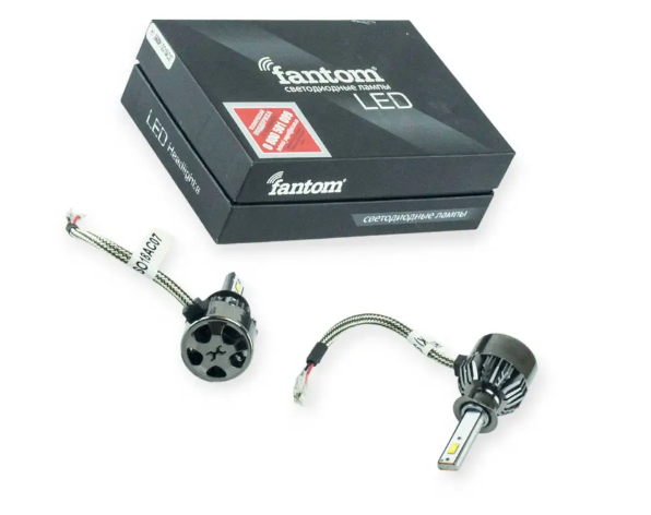 лампа LED H1 12V-24V  54W FANTOM 5500K радиатор с вентилят.