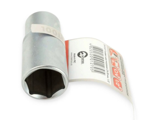 головка торцевая шестигранная удлиненная 1/2 27мм CrV