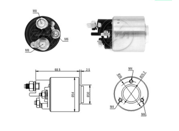 Втягивающее реле стартера