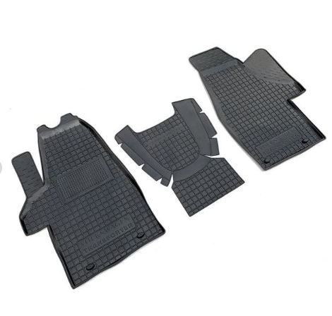 коврики салона VW T5 2010-> Multivan 1+1 борт 2,5см, с перемычкой