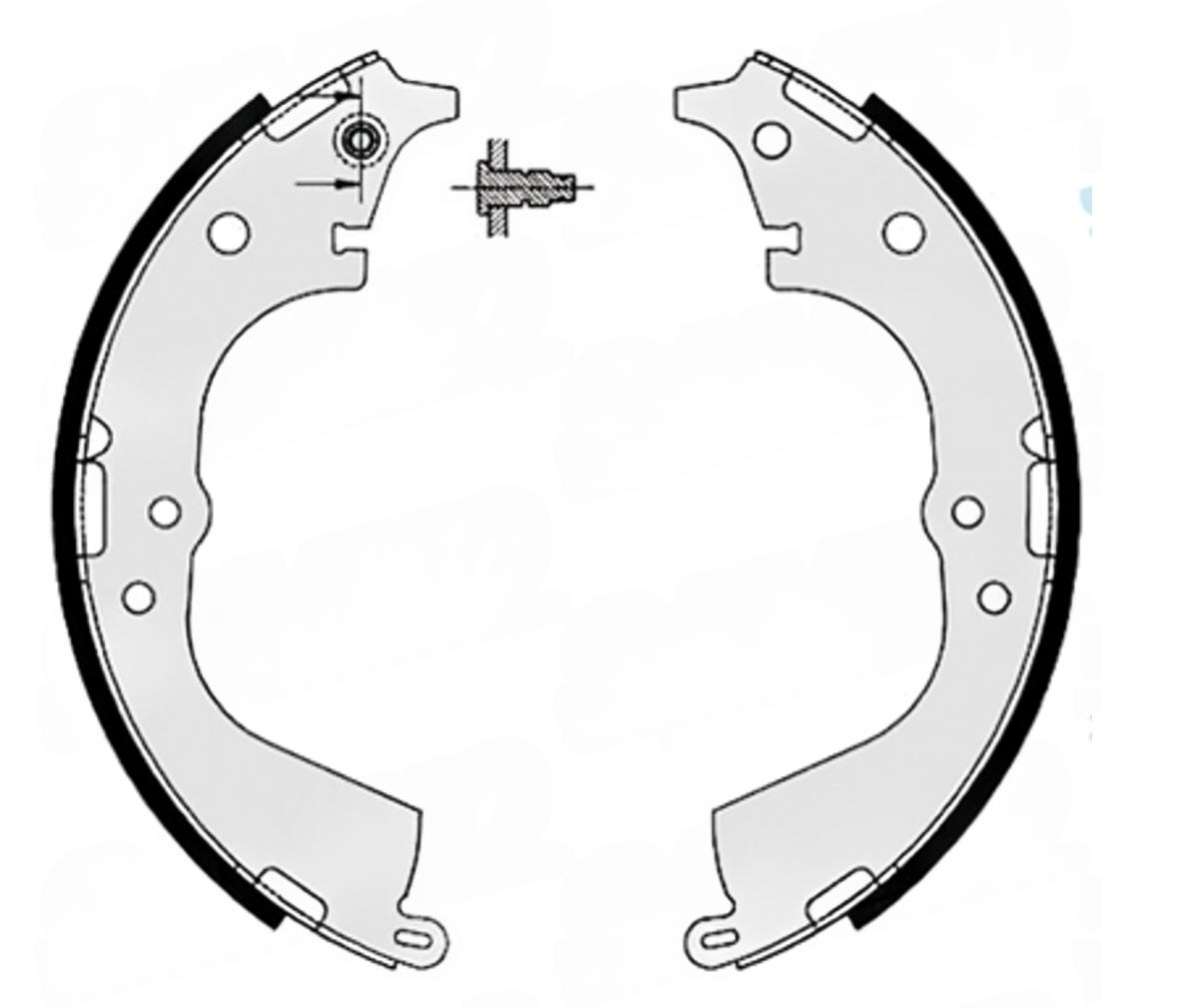 Колодки гальмівні барабанні