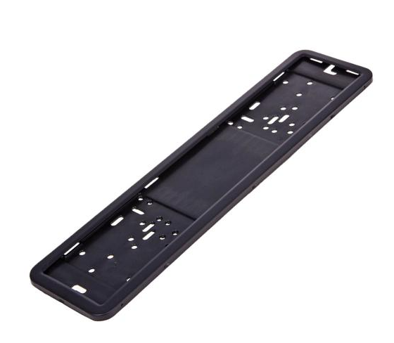 рамка под номер  нержавейка  книжка "матовая" черная Vitol