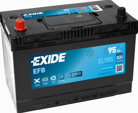 Аккумулятор EXIDE  95Ач 800А Asia EFB Start-Stop (D31) (1)