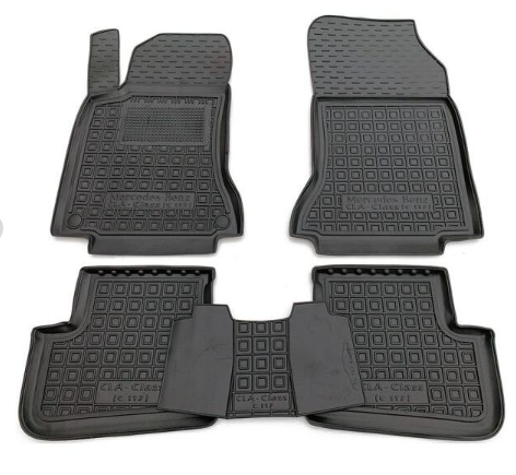 коврики салона Mercedes CLA Coupe (C117) 2014-> борт 2,5см, с перемычкой