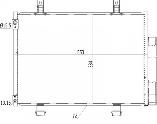 радиатор кондиционера Suzuki Swift 1.2-1.6 10->  (HART)
