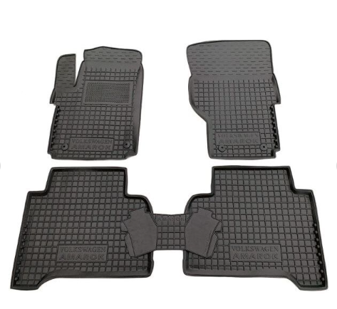 коврики салона VW Amarok 2010-> борт 2,5см, с перемычкой