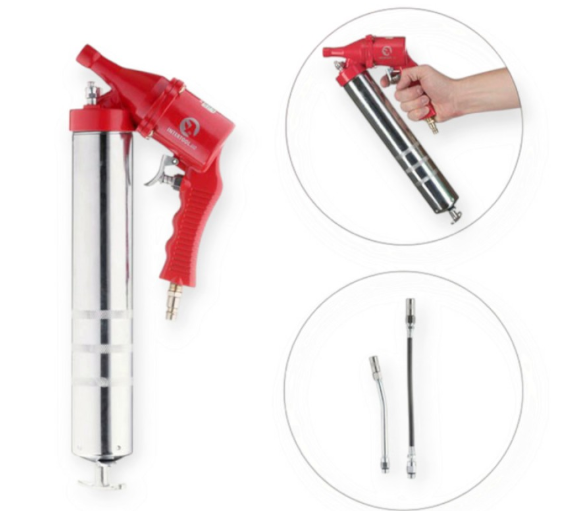 шприц для смазки ПНЕВМО  500 мл Intertool с гибким шлангом