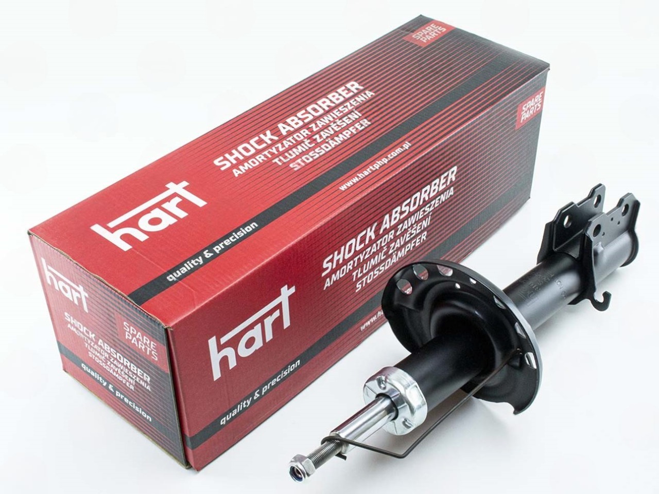 амортизатор пер. Opel Meriva, Corsa, Combo 01-> левый L  (HART)