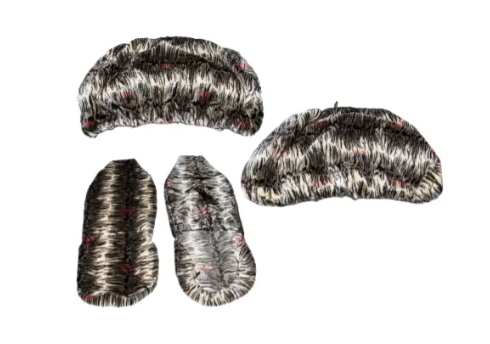 чехлы салона универс. "меховые" молочный шоколад  №9