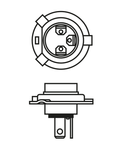 лампа H4 12V 60/55 (43) BOSCH Pure Light коробка 1987302041 - зображення 2