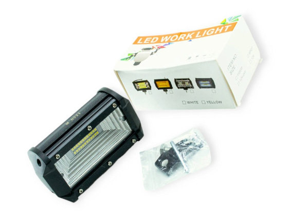 фара дополнительная LED  прямоуг. 130х70х60 (Д/В/Ш) 72W ближний 3030