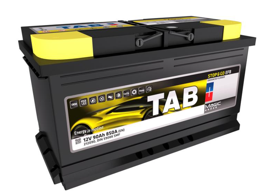 АКБ TAB Magic EFB, 90Ah, 850A EN, 353x175x190, B13, правый "+", EFB Аккумулятор (START-STOP)